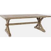 Carlyle Crossing Coffee Table in Distressed Light Brown Pine